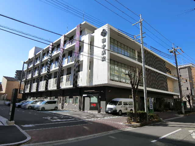 東奈良高層住宅Ｇ棟　田中病院　約210ｍ