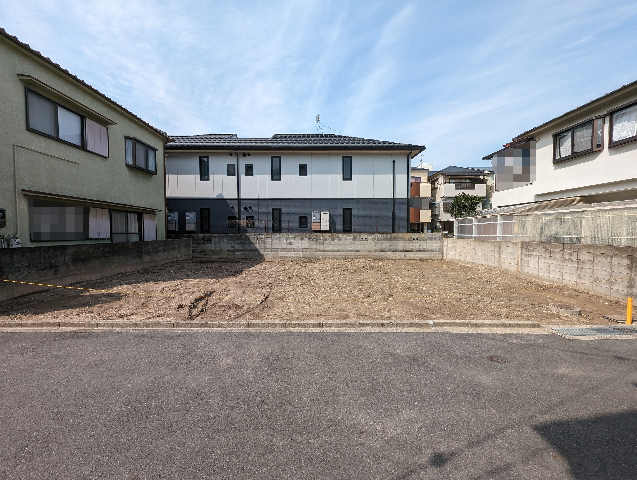 　茨木市園田町　建築条件無し売土地　間口の広い整形地